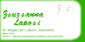 zsuzsanna laposi business card