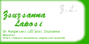 zsuzsanna laposi business card